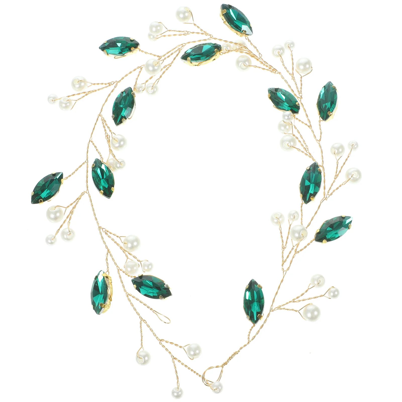 لؤلؤة هيرباند الزفاف خوذة أنيقة الزفاف العروس الشعر التبعي حفلة موسيقية الشعر الديكور الزفاف عقال #2