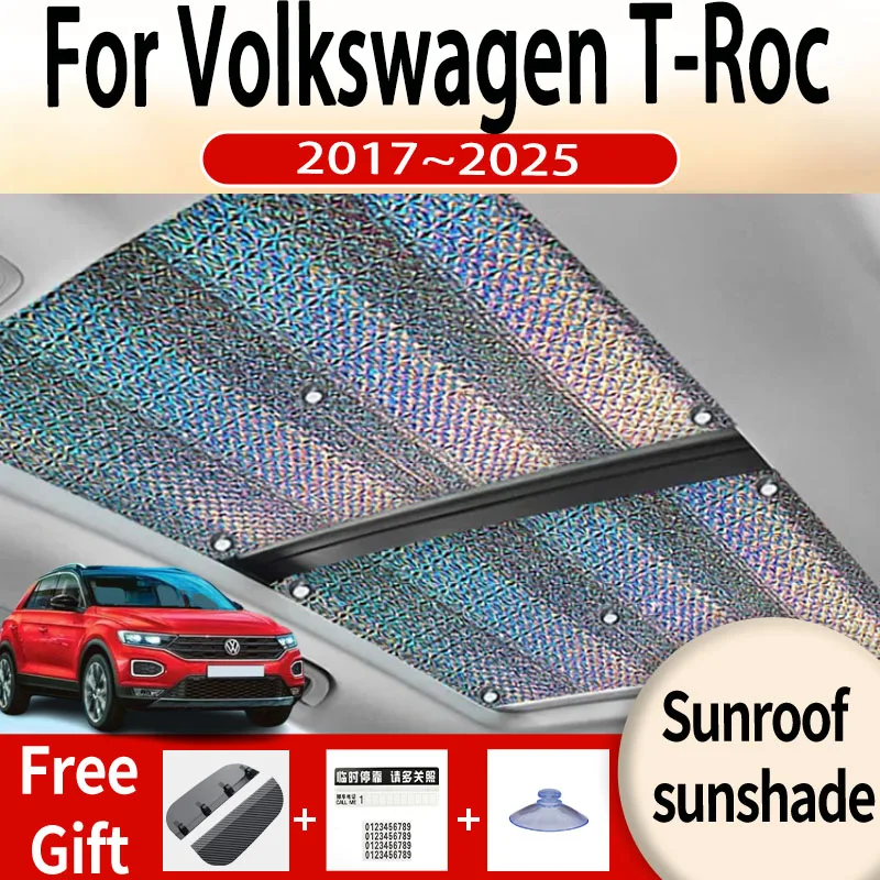 Pare-soleil de Toit Ouvrant de Voiture, Accessoires Automobiles pour Volkswagen VW T-Roc 2017 ~ 2025 2018 2019