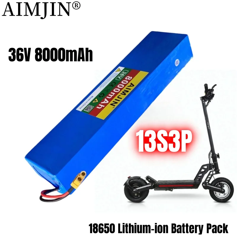 Baterai skuter listrik Kugoo M2, S1, S2, S3, S3 Pro, Li-ion 500W daya tinggi kapasitas besar dengan BMS 10S3P 36V 8.0Ah