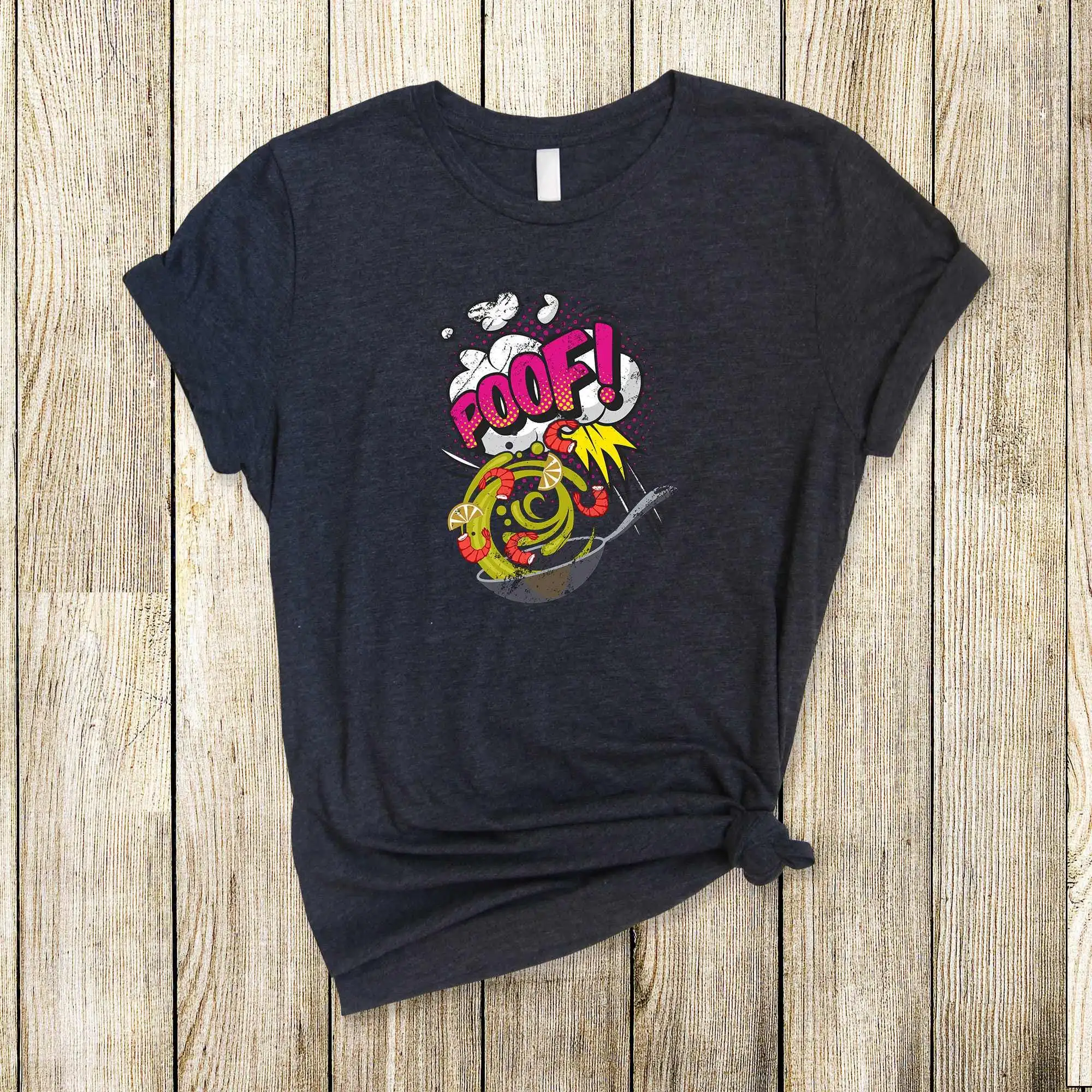 Pop Art Cooking T Shirt Retro Comic Aesthetic Wok Culinary Chef