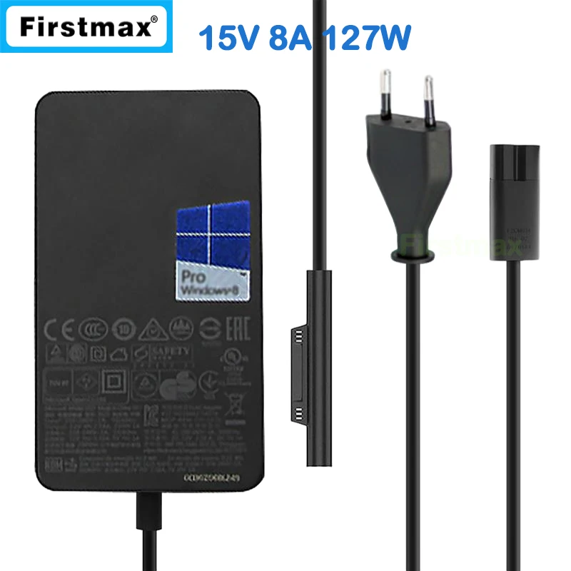 for Microsoft Surface Charger 1932 for Surface Studio 1/2/2+/3 1964 1707 15V 8A 127W power supply