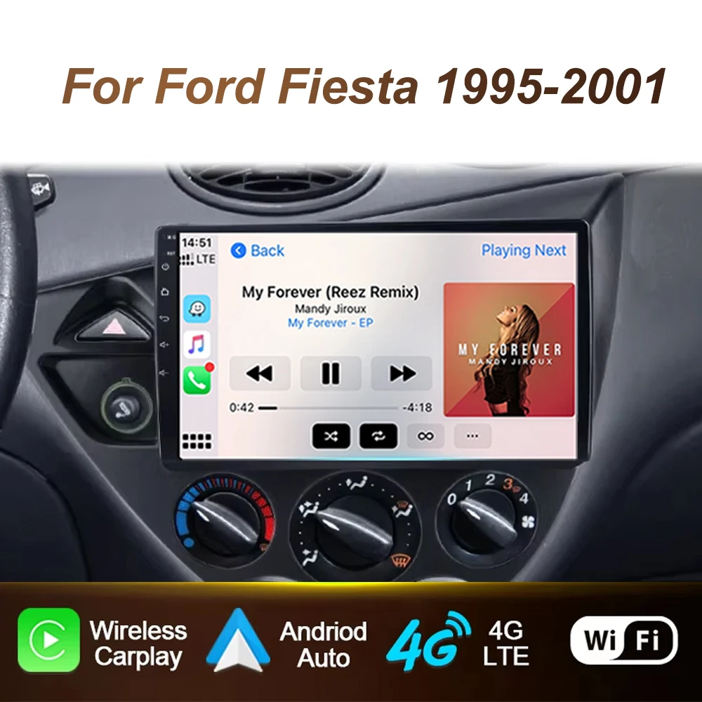 Car Radio Multimedia Android For Ford Fiesta 1995-2001 For Focus MK1 1998-2004 GPS Video Auto Player Navigation Stereo No 2din