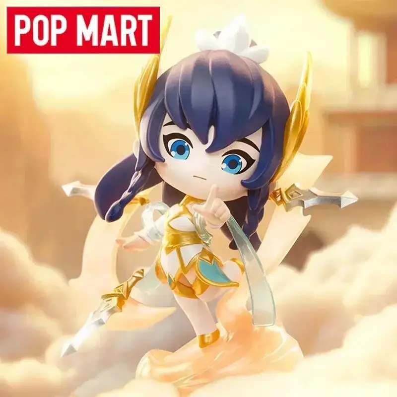 팝 마트 X 골든 스패출라를 위한 싸움 치비 시리즈 블라인드 박스 귀여운 액션 애니메이션 피규어 깜짝 박스 오리지널 장난감 인형 장식품