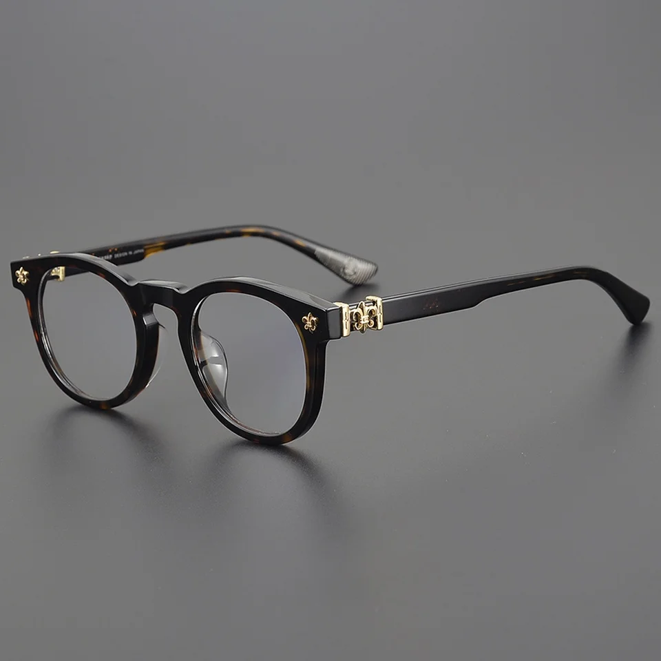 

Новинка 2025, черные классические мужские очки для близорукости, оправа из титанового ацетата, полная оправа, роскошные дизайнерские женские очки по рецепту UV400