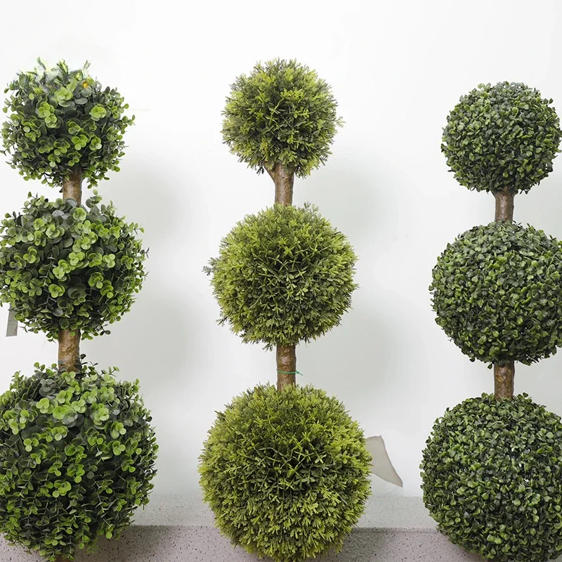 Simulated Pine Ball Tree Furniture Versatile Interior New Decoration  Tree Store Green Plants Simulated Plant Landscaping plants