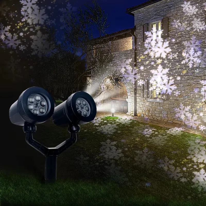 

Outdoor Holiday Party Decoration Laser Snow Projection Landscape Light Christmas Light
