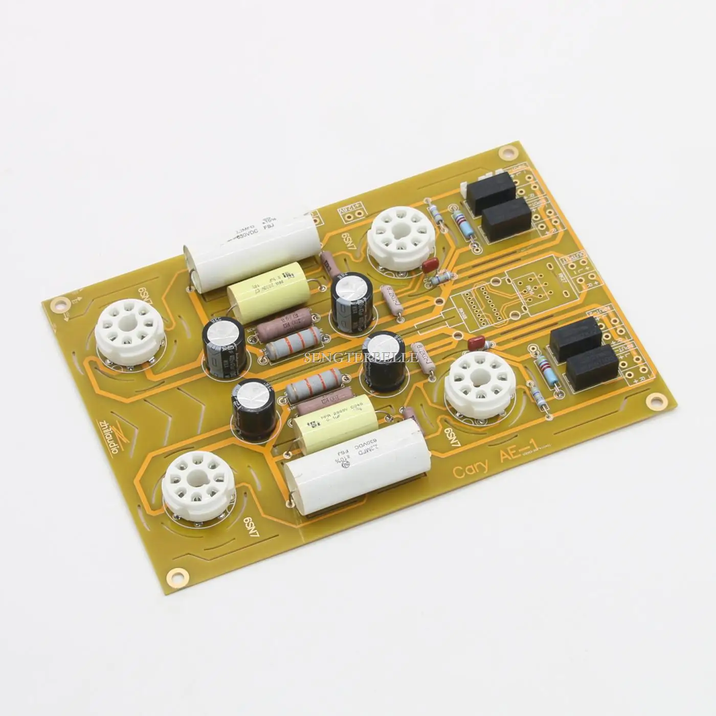 HiFi 6SN7 Tube Preamplifier Board With 4 Ways Input Base On Cary AE-1 Preamp