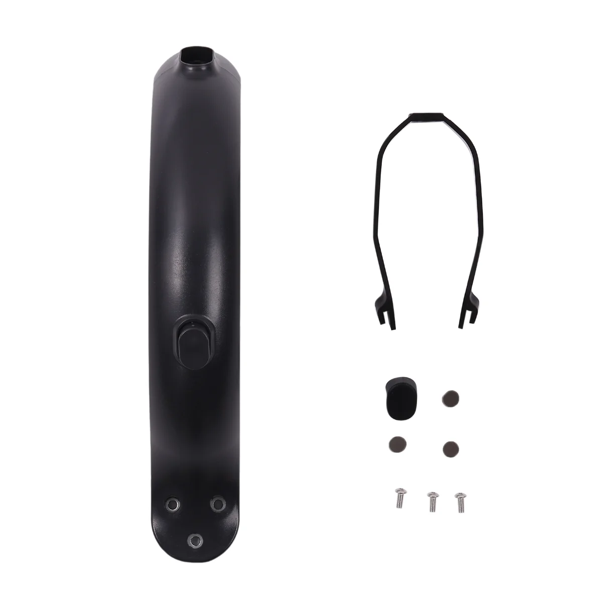 Rear Mudguard and Bracket Replacement Accessory for Xiaomi M365/M365 Pro Scooter with Screws and Screw Caps