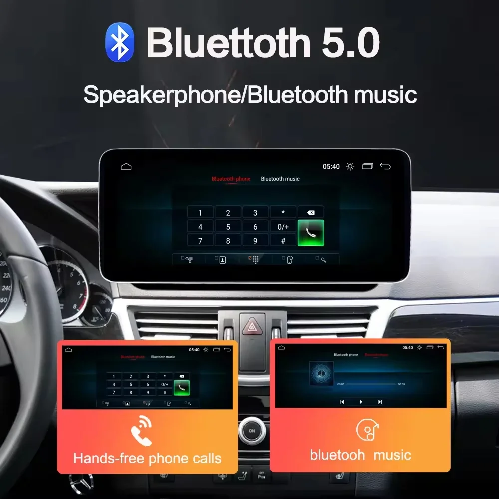 12.3-inch Qualcomm 665 For Mercedes Benz E-Class W212 W213 Car Player Car Radio GPS Screen Wireless Carplay Android Auto BT DSP