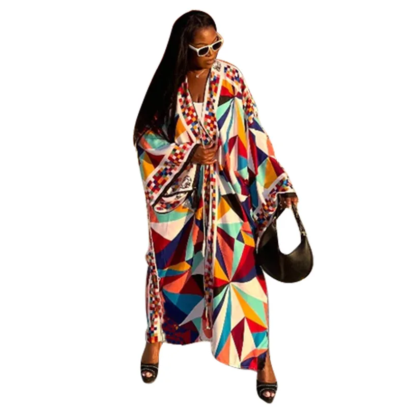 Fashion 2023 Japanese Kimono Traditional Women Long Cardigan Blouse Shirt Kimono Female Dress African Dresses for Women