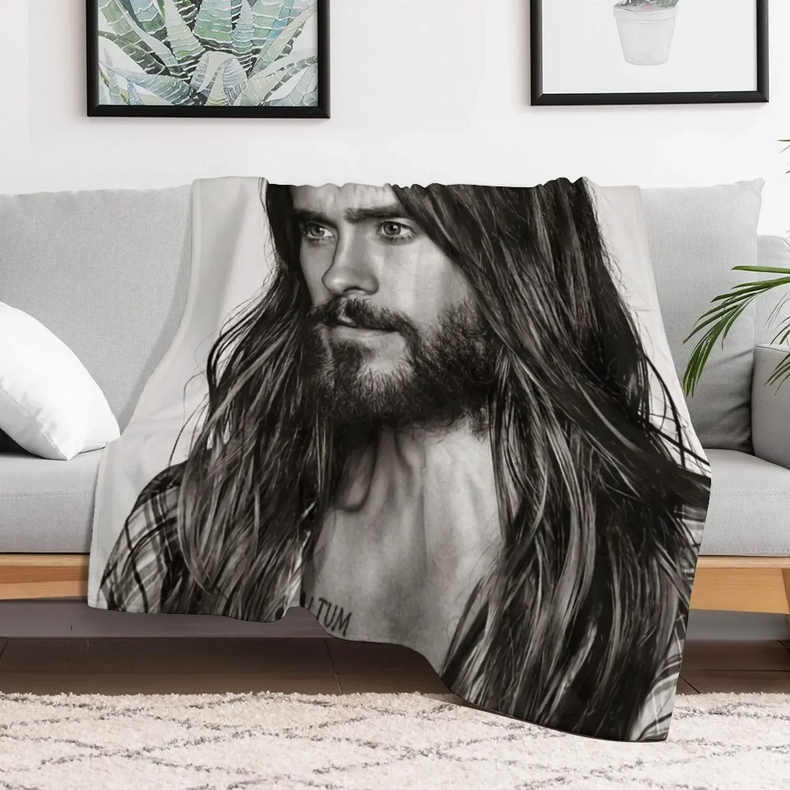 

handsome leto Throw Blanket Flannel Fabric Flannels Furrys Plaid Blankets for sofa decorative Polar Luxury Blankets