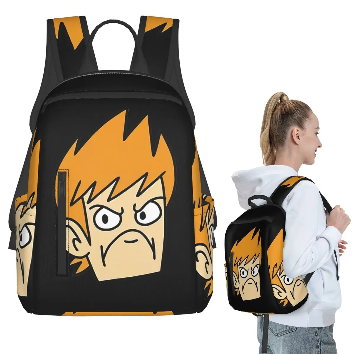 

Eddsworld Eddmoji Backpack Student BookBag Kids School Bag Laptop Shoulder Bags Boys Girls