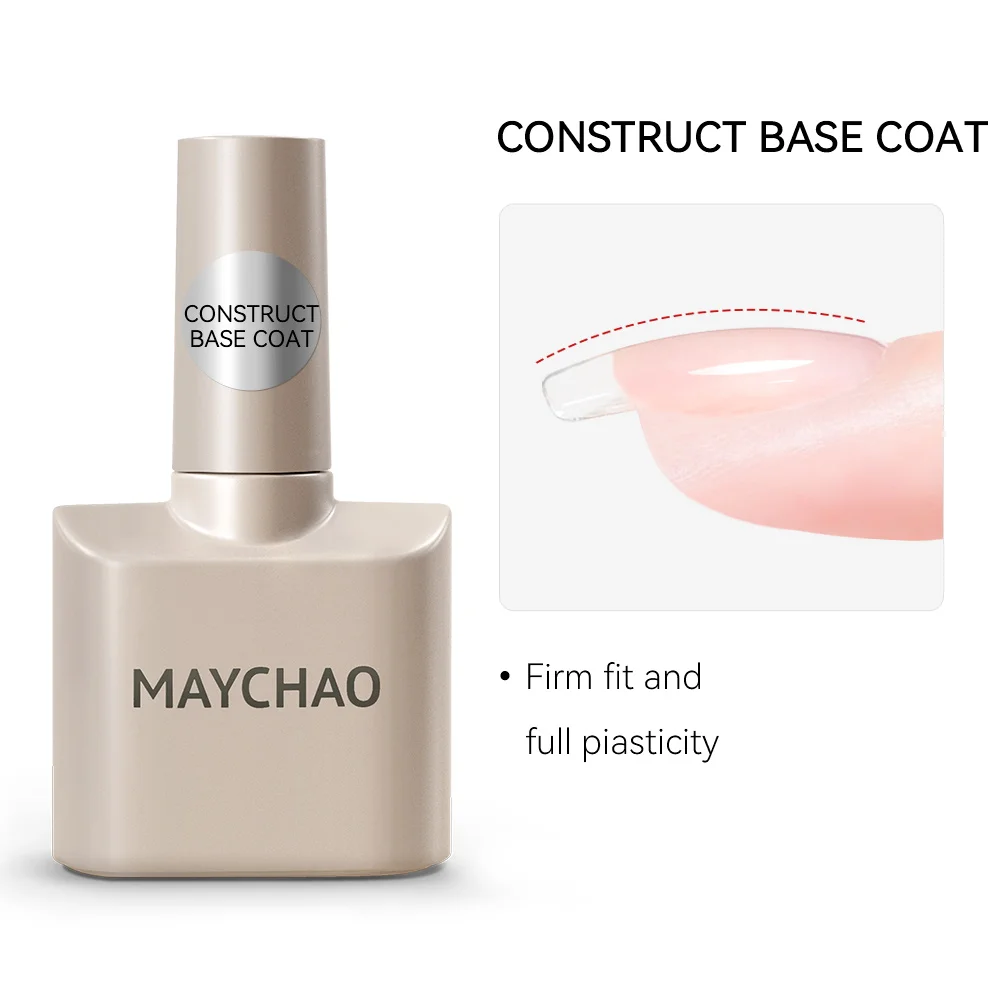 MAYCHAO 12 ml Structurerende Basislaag Nagelgel Polish Top Coat Gel UV LED Enhancer Vernis Losweken Semi Permanente Nail Art vernis