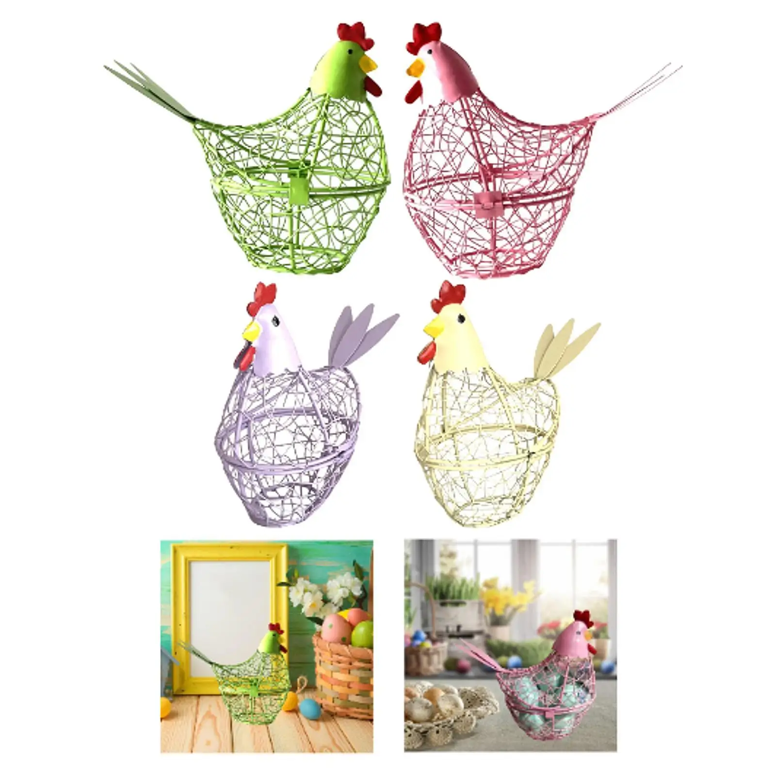 Egg Holder Small Household Serving Tray Fruits Vegetables Rack Chicken Shape