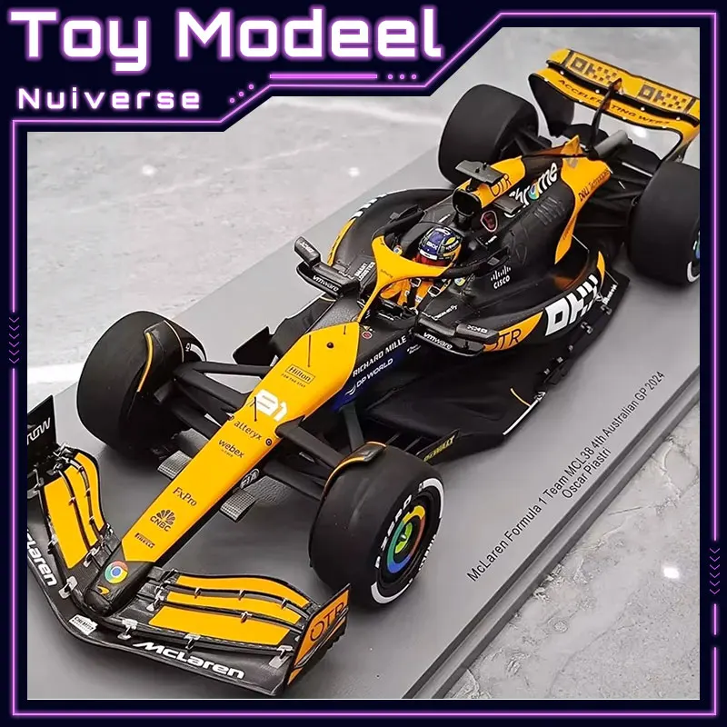 

Коллекционная модель F1 McLaren MCL38 Оскара Пиастри, Гран-при Австралии 2024, масштаб 1:18, из высококачественной смолы, изысканная имитация, отличный подарок.