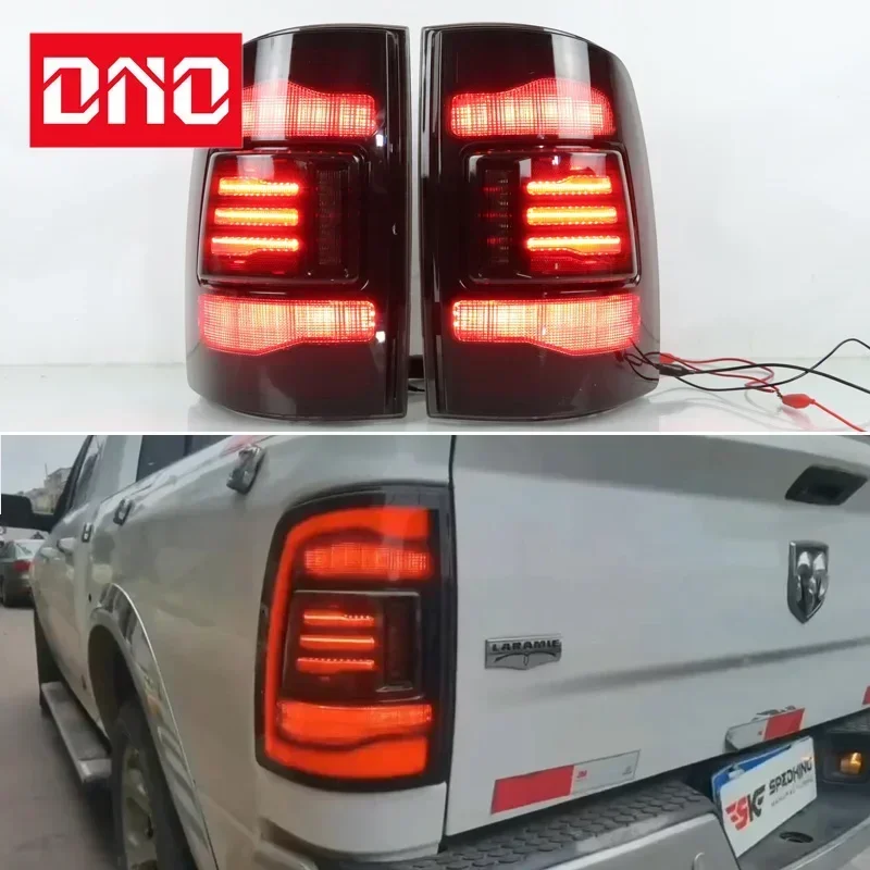 Car LED Taillights For Dodge RAM 1500 2500 2009 - 2018 Rear Running Lamp Brake Reverse Turn Signal Waterproof Car Accessories