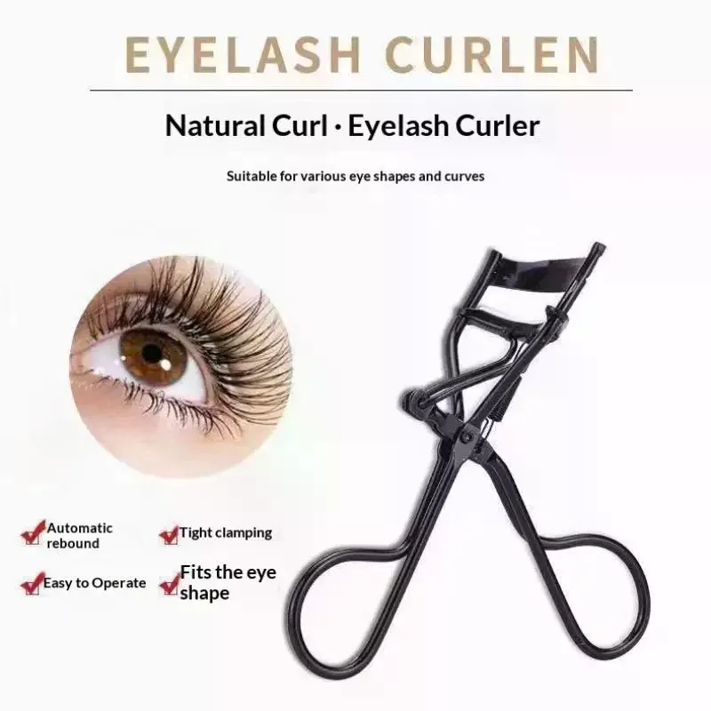 Eyelash Curler Professional Spring Loaded Design Long Lasting Curls 2 Color Choices For Daily Makeup Home Use
