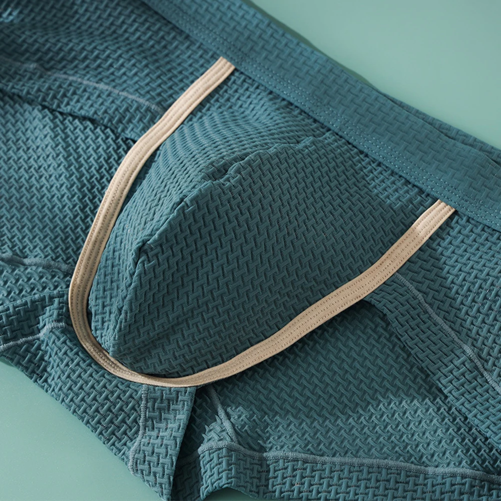 

Daily Casual Underpants Men Briefs Soft Breathable Underwear Bulge Pouch Man's Simple Panties Boxers Shorts