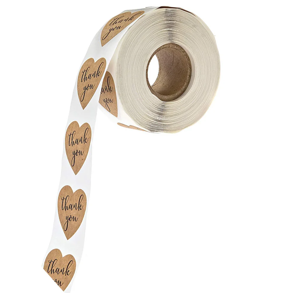 ملصقات عيد الحب على شكل قلب ذاتية اللصق يمكنك صنعها بنفسك ملصقات تعبئة الهدايا ورق الكرافت تغليف التصاق قوي للحلوى #2