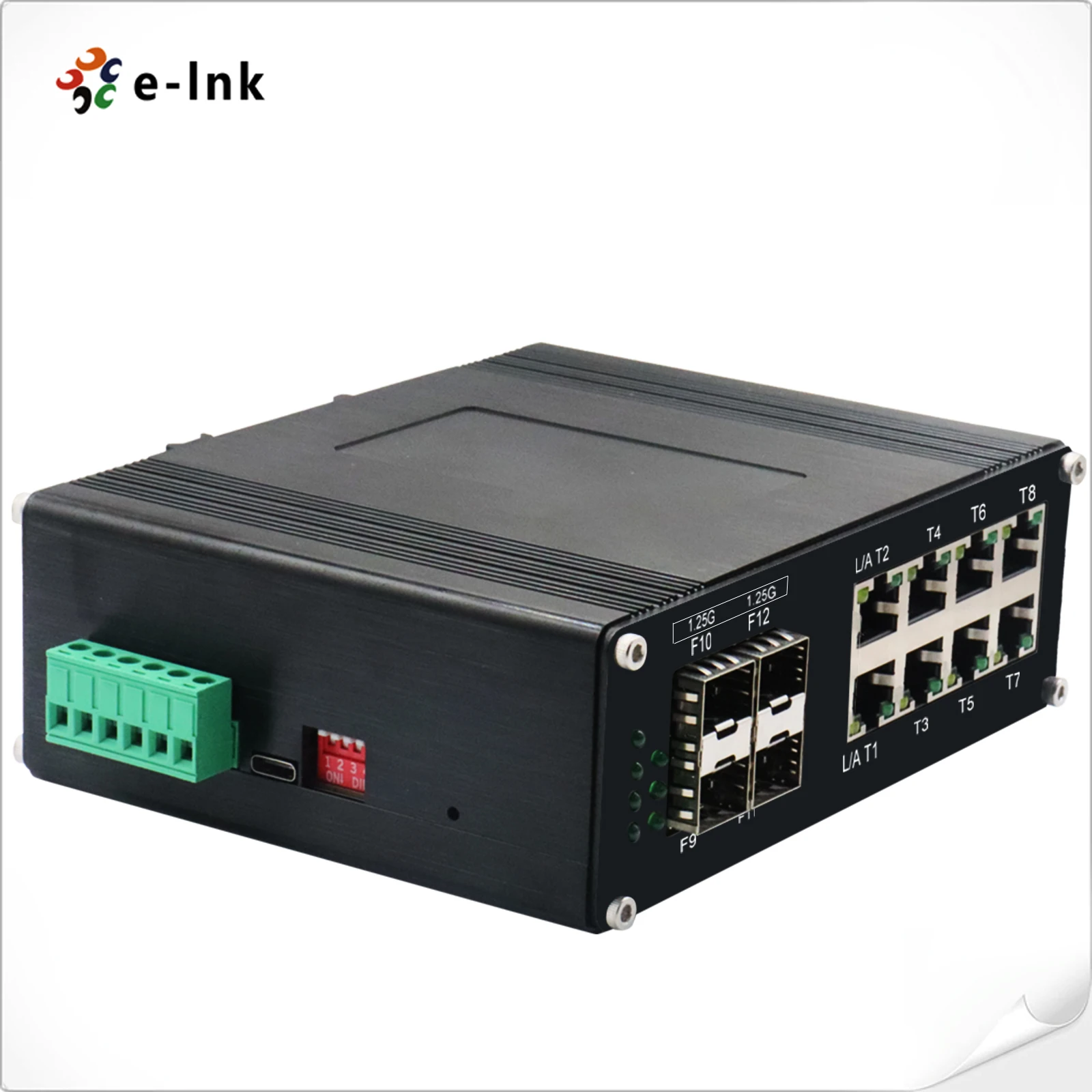 Industrial L2+ Managed ( PoE) Ethernet Fiber Switch 8/16/24-Port 10/100/1000T + 4-Port 1000X SFP Din Rail Gigabit Switch