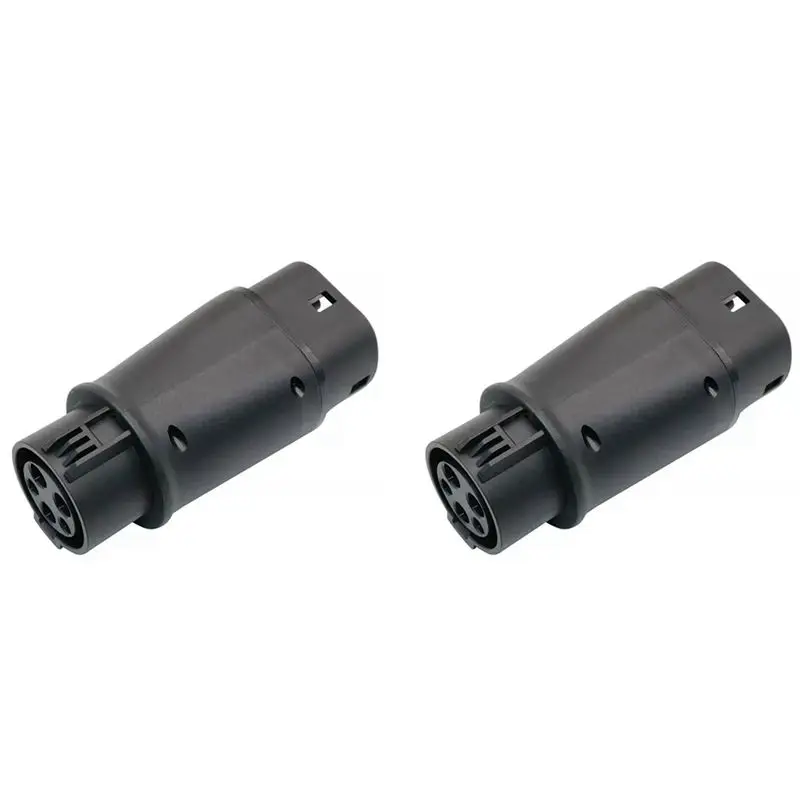

2X EVSE EV Adaptor 32A J1772 Type 1 To Type 2 Plug EV Adapter, Electric Cars Vehicle Charging Connector