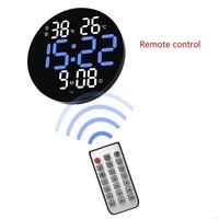G99A Large Screen Digital Clock with Remote Control 10inch Led Wall Clock with Alarms Timer for Bedroom Office