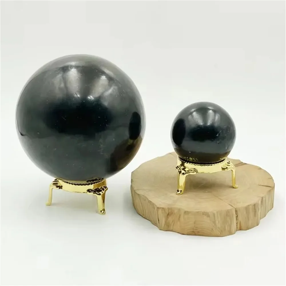 30/40mm wholesale Natural Crystals Healing Shungite sphere Stones polished Crystal Shungite Ball No base