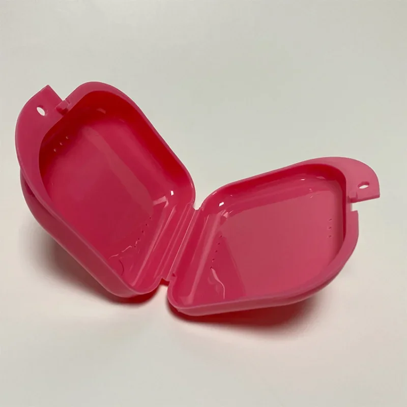 Denture Tray Box Dental Orthodontic Retainer Box Case Plastic Teeth Container Denture Box False Teeth Protective Case