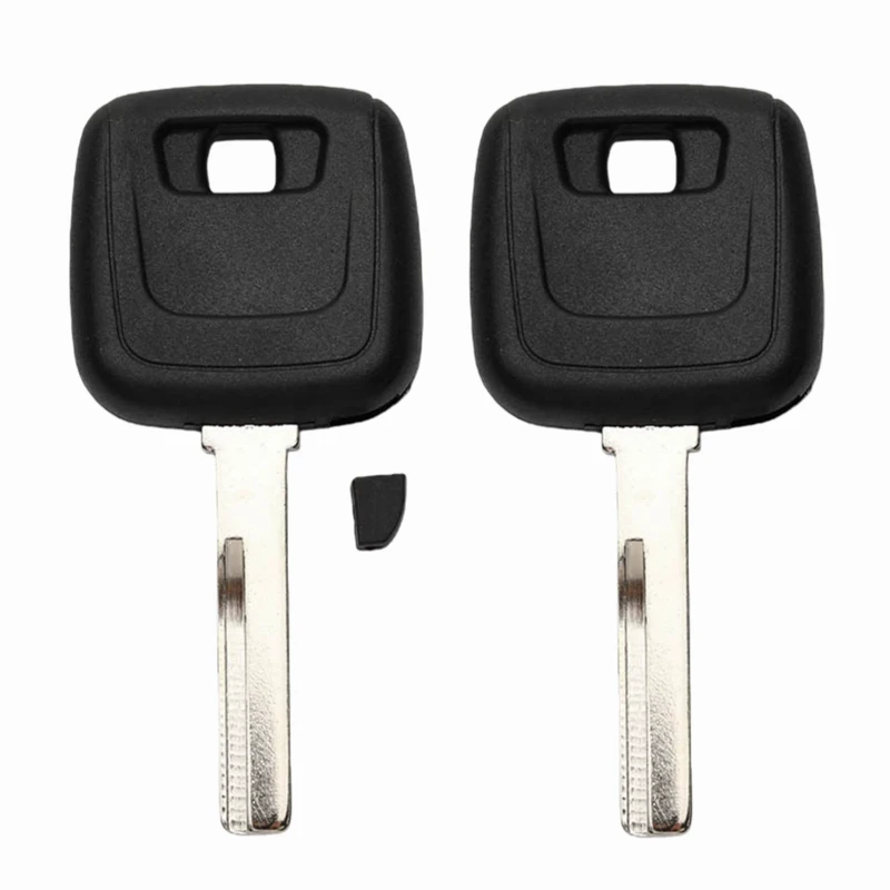 OEM 10Pcs Replacement Car Remote Key Shell Blank Key Fob Housing Case With Uncut Blade For Volvo HU56 Blade