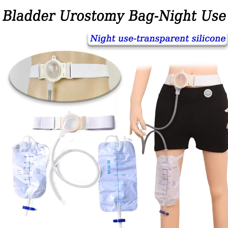 

Силиконовый дренажный мешок для стомы и ночного времени — регулируемый ремень — прочный, моющийся и многоразовый — удобный и безопасный крой