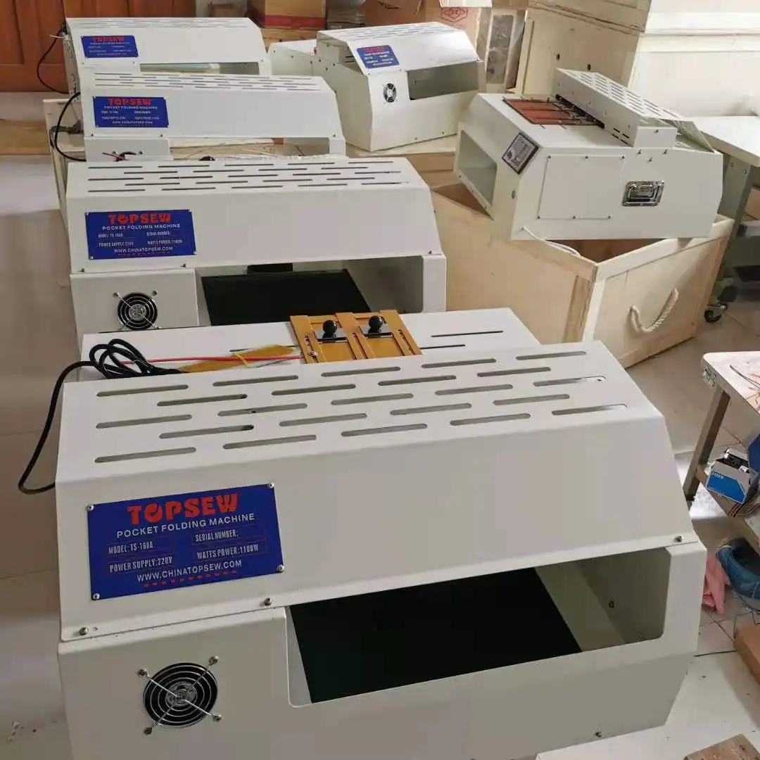 ATV&UTV2026 Factory in Stock Cheap Price Pocket Folding and Ironing Machine TS-168A Pocket Folding Machine Pocket Ironing Machin