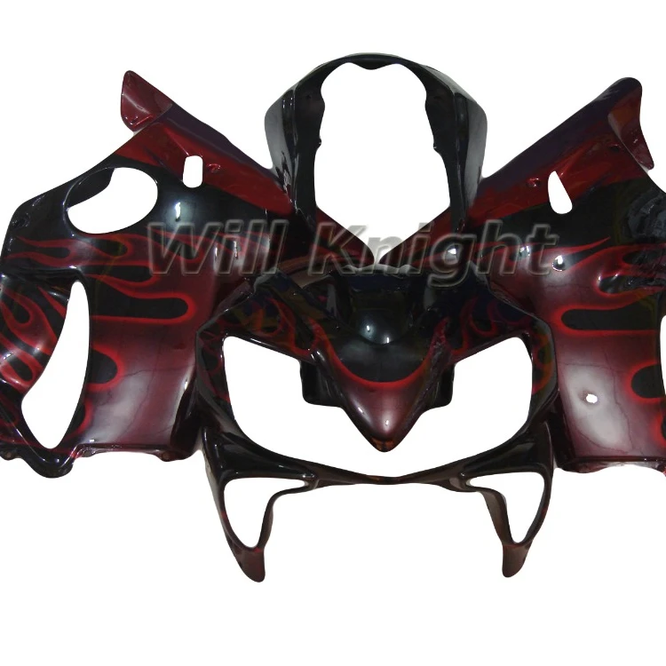 

Intelligent Library Body Kit Fairing For Honda CBR600 CBR 600 F F4i 2004 2005 2006 2007 Red Fire