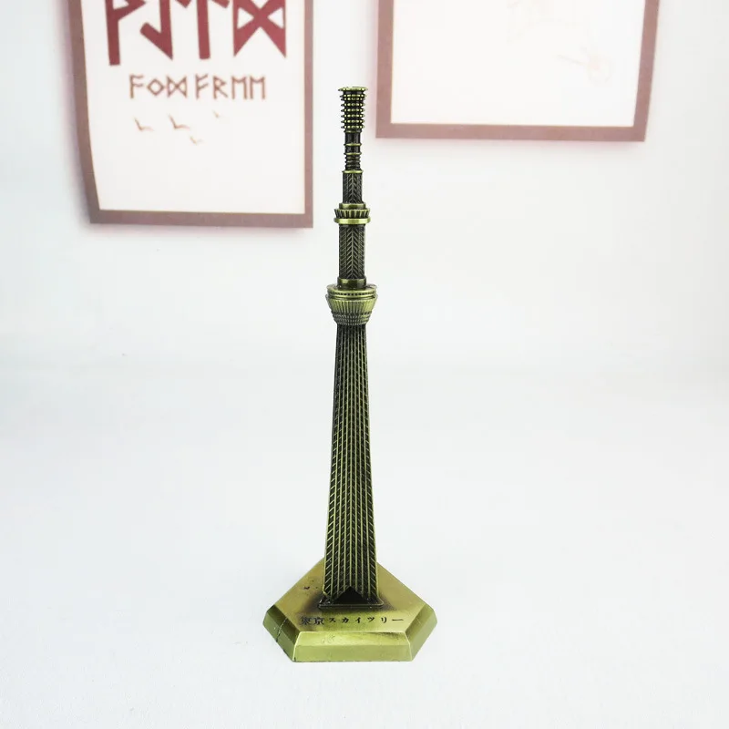 

Tokyo Skytree Creative Desktop Ornaments Metal Crafts Japan Travel Souvenirs Figurines Home Decoration House Model Festive Gift