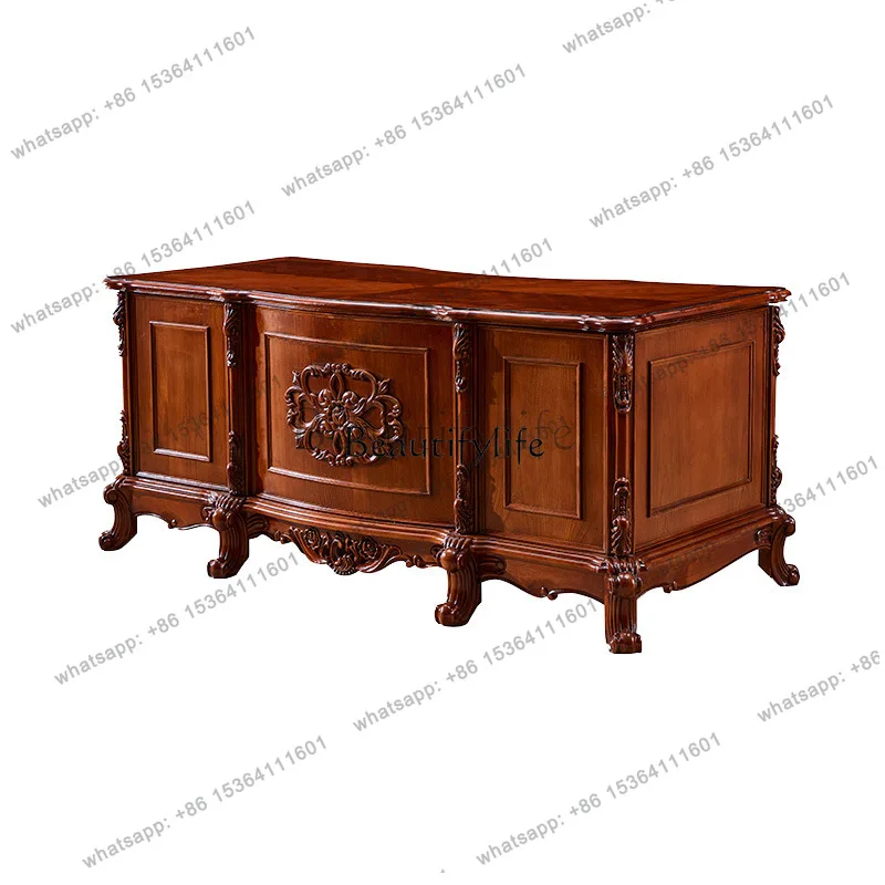 

56Office American all solid wood retro desk