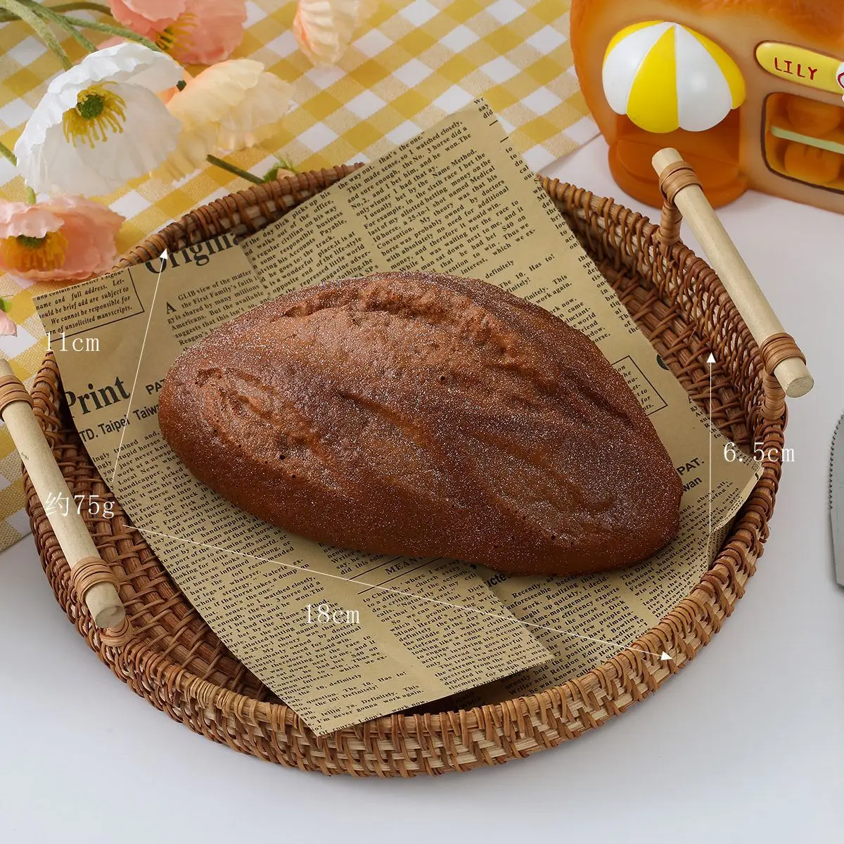Simulation Brot Künstliche Lebensmittel Bäckerei Dessert Konditorei Shop Hotel Dekor Bagel Croissant Baguette Gefälschte Roggen Brot Modell – Detail 9