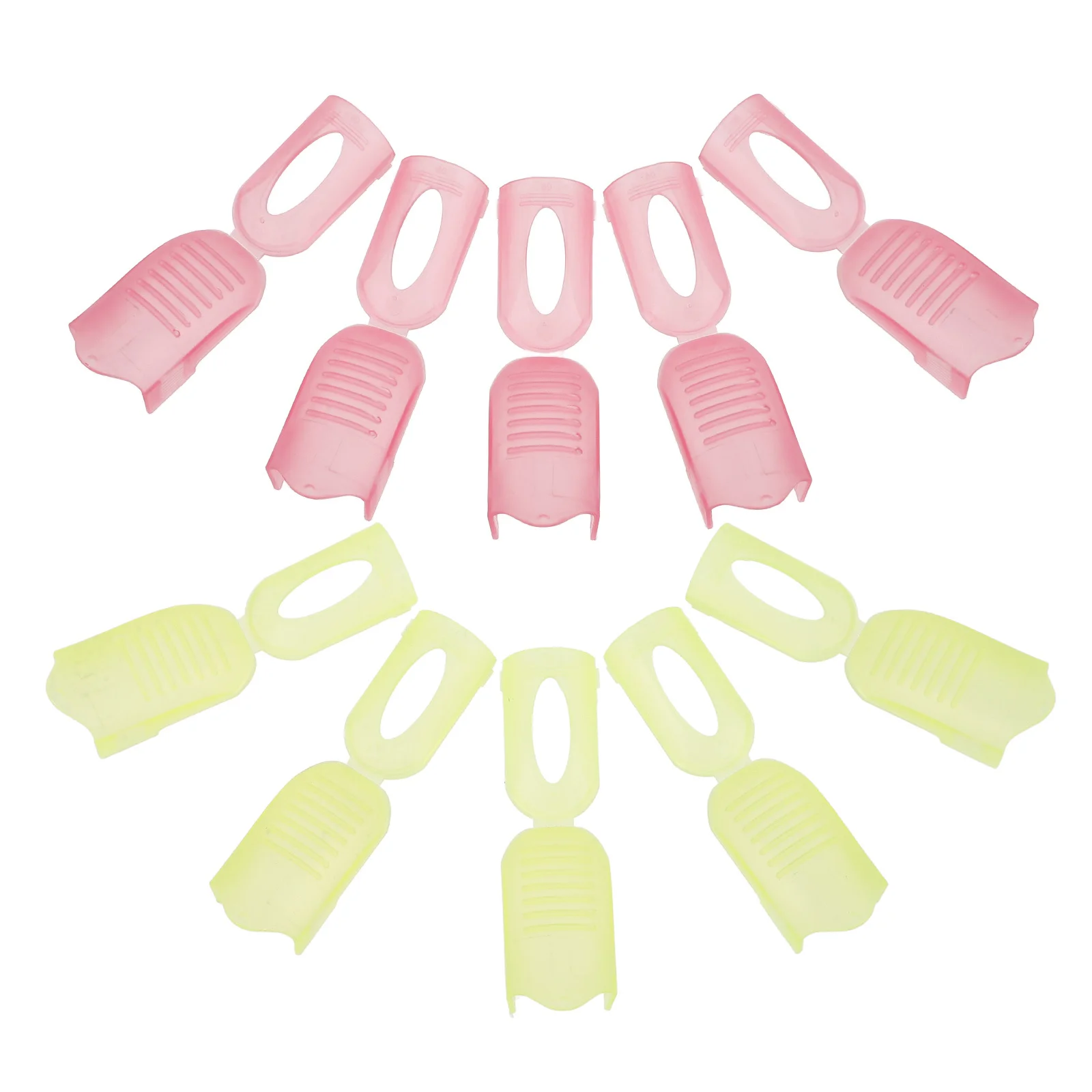 

10pcs Adjustable Nail Remover Wrap Tool Plastic Clip For Gel Nails Dip Powder Removal Travel Size Finger Care Kit