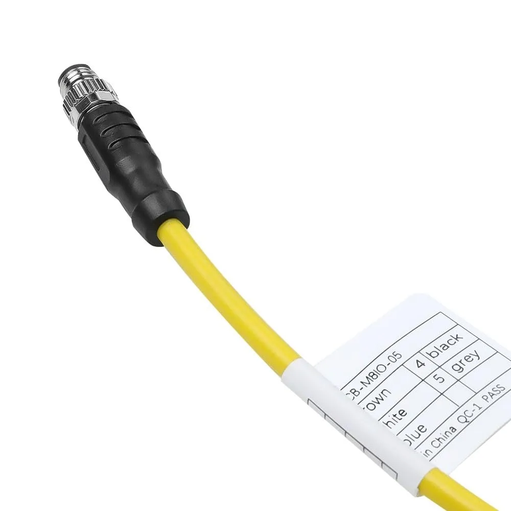 

M8 5-Pin B-Code Male to Flying Lead I/O Cable for Cognex in-Sight Micro 2000