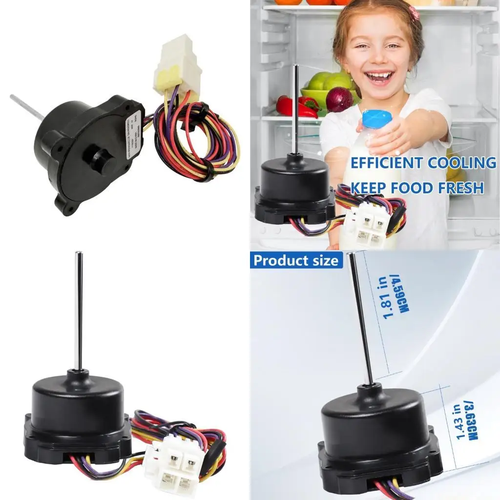 

D0AB EAU65058511 Refrigerator Cooling Fan Motor 12V 4Pin Replacement Plastic