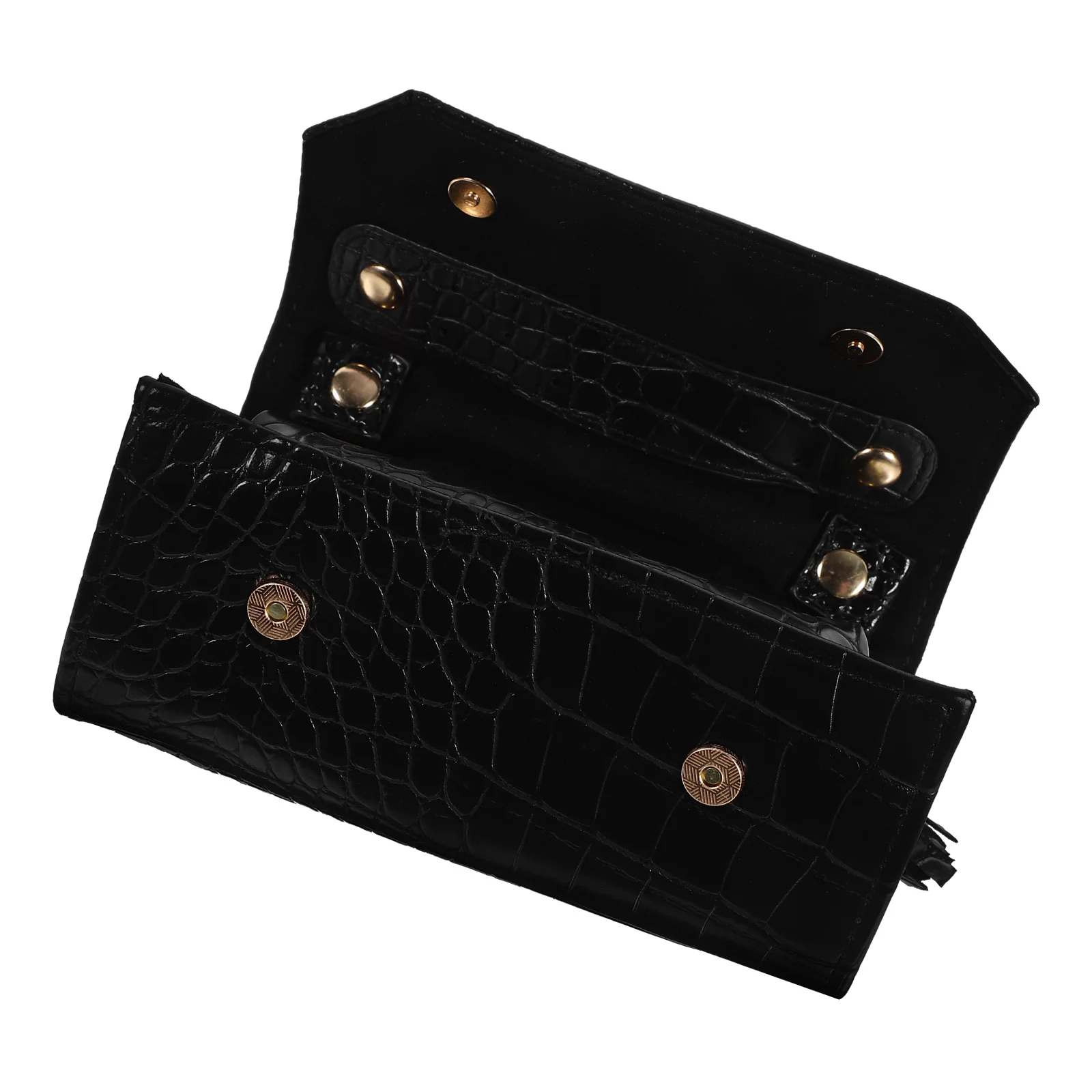 

Jewelry Storage Bag Pink Crocodile Skin Travel Organizer Portable Pouch Necklace Holder Bracelet Travel Bracelets Bag Case