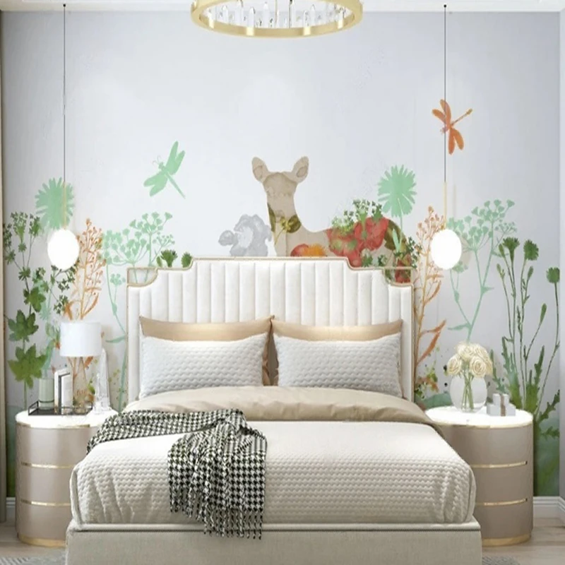 

MU8494 Wall paper Cartoon Snow Mountain Scenery Mural Wall Cloth Study Children Boy Bedroom Backdrop Wall Decor 3D Fresco