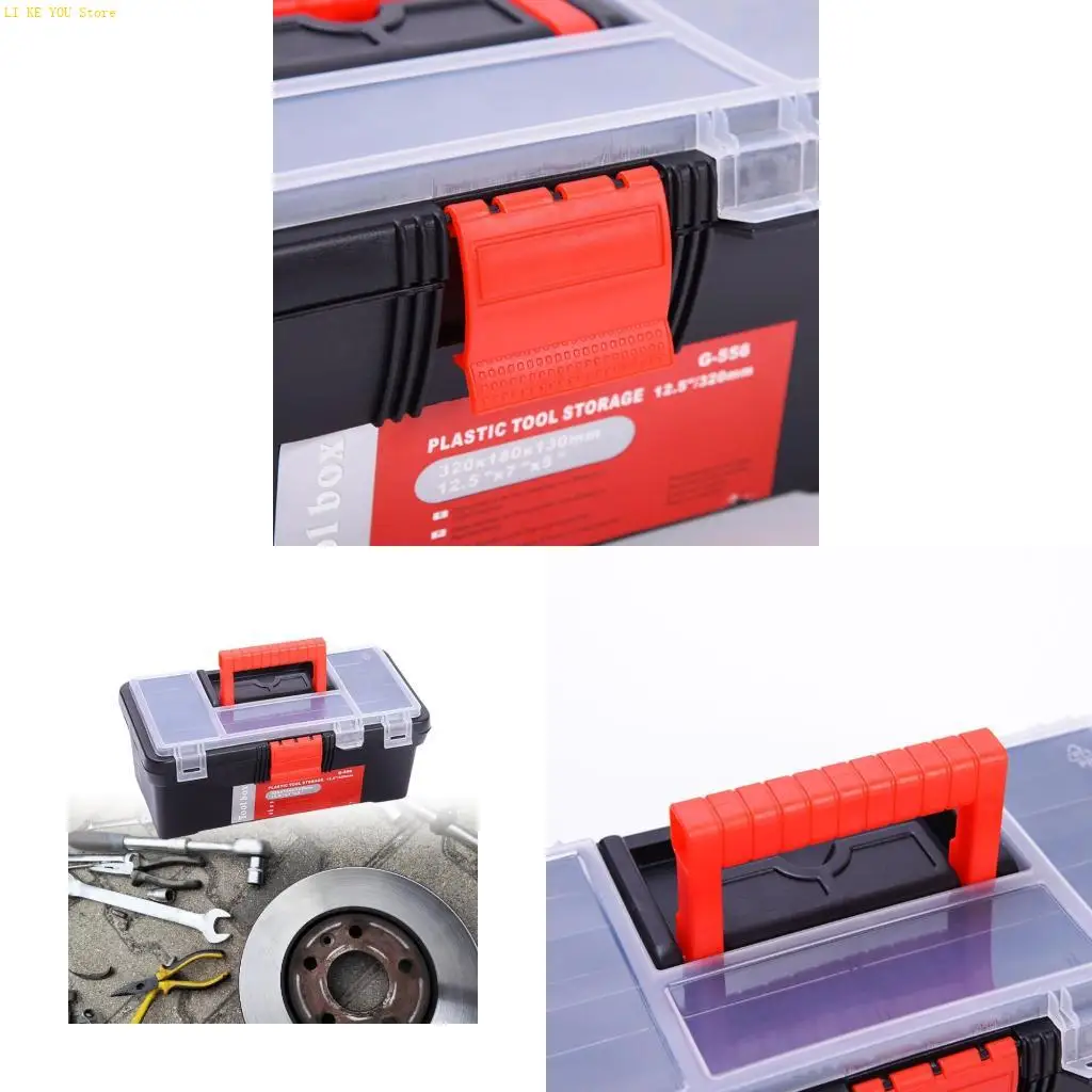 W3JE Tool Box Removable Tray พร้อมเครื่องมือ LID CARE CASE CASE FLY