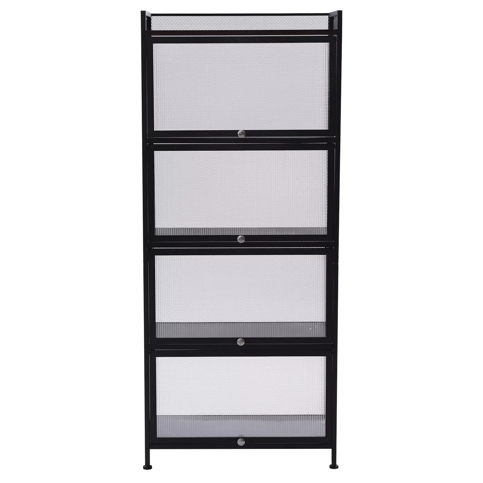 5 Shelf Modern Bookcase Bookshelf Home Display Rack Storage Cabinet and Doors