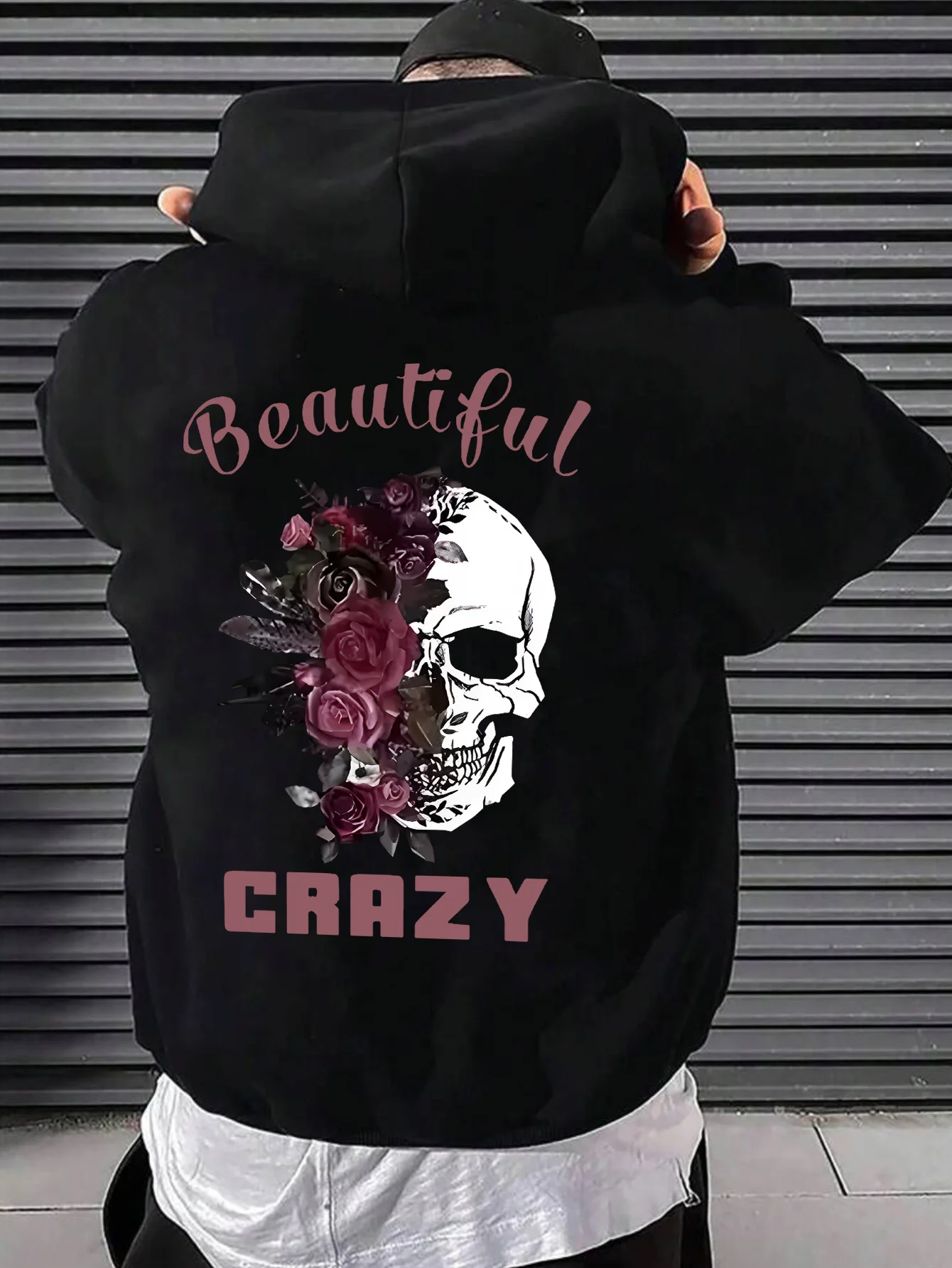 

Skull Graphic Print Autumn and Winter Men's and Women's Hoodies Casual Loose Outdoor Street Sports Training Brand Fashion Trend