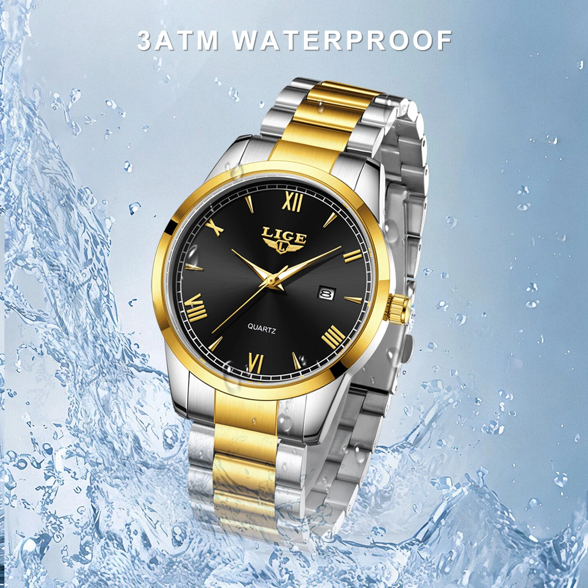 Relógios de Ouro Masculinos LI - Smartwatch Luxury Watches For Men avaliação e preço