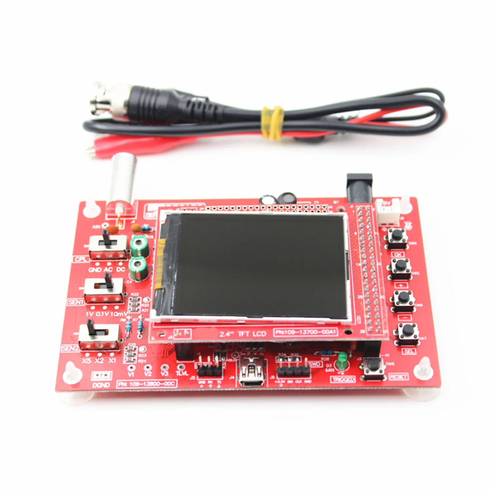 2.4in TFT LCD Digital Assembled DSO138 SMD Set Measuring Instruments Oscilloscope Kit STM32 Tester Welded Assembled DIY Module
