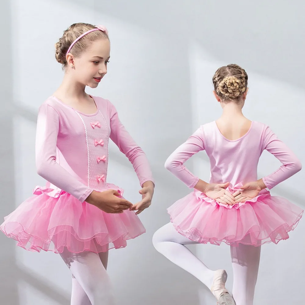Dance Wear Ballet Tutu Princess Children Clothing Stage Costumes Fairy Kids Clothes Performance Elegant Leotards for Girls Dress