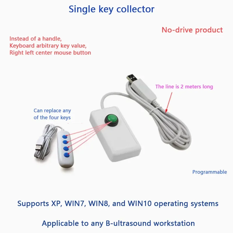 SY01 USB Hand Press Medical Switch Hand Control for Disability Aid Gaming - Ergonomic Design