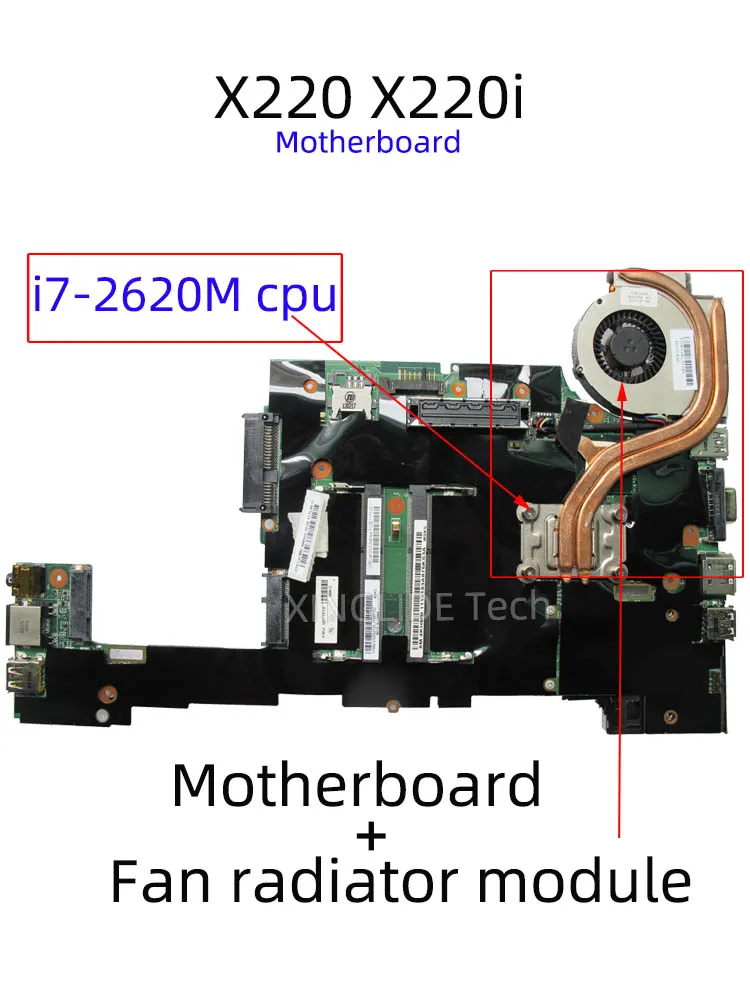 For Laptop Lenovo ThinkPad X220 X220i Motherboard I3I5-2th I5