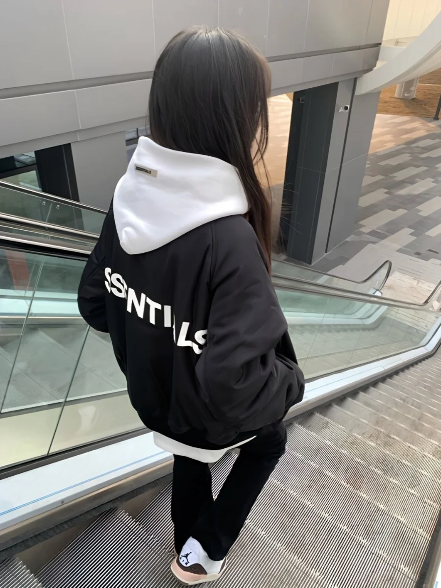 

American High Street Hiphop Flight Jacket Women's Spring Autumn Open Cardigan 2025 New Small Trendy Brand Baseball Coat
