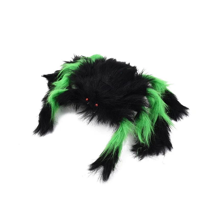 Grande araignée en peluche pour Halloween, jouet créatif, modèle de simulation amusante, décorations de fête, ornements de jardin, nouveauté